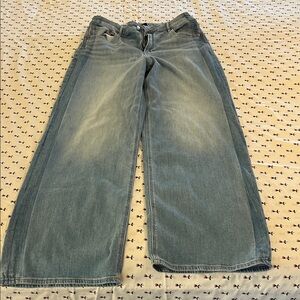 American Eagle Outfitters Super High Rise Baggy Wide Leg jeans . Size 10.